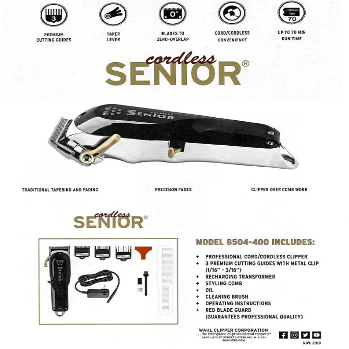Wahl 5 Star Cordless Senior Clipper image 2