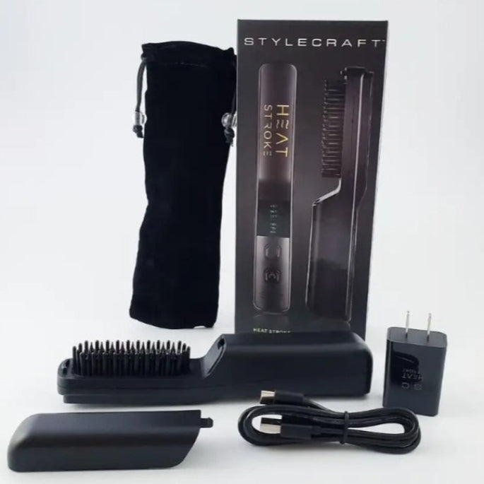 StyleCraft Heatstroke Wireless Beard & Styling Hot Brush image 1
