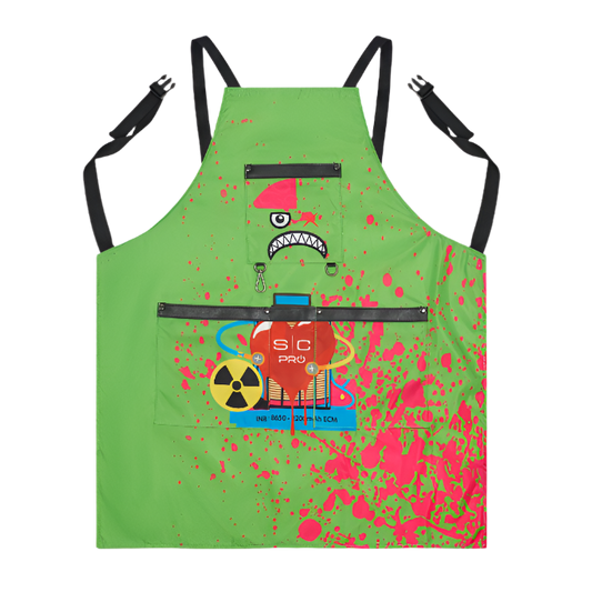 StyleCraft Barber + Stylist Apron - Radio Active Green