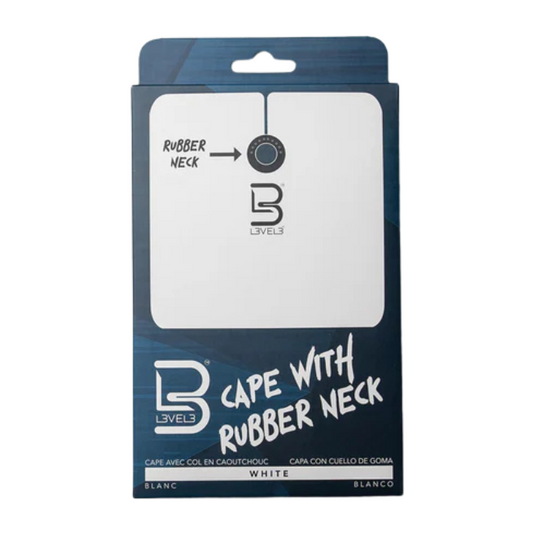 Level3 Rubber Neck Cutting Cape - White