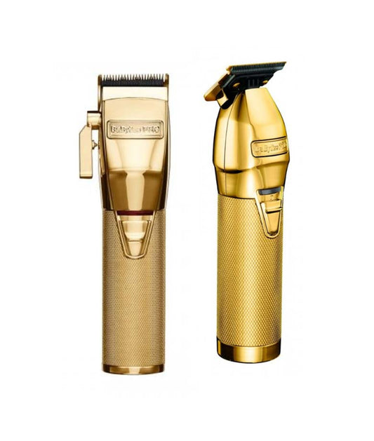 BaBylissPro Gold Cordless Clipper and Skeleton Trimmer Combo image 0