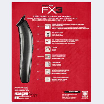 BaBylissPRO FX3 Professional High-Torque Trimmer