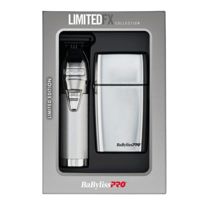 BaBylissPRO LimitedFX Silver Trimmer & Double Foil Shaver image 0
