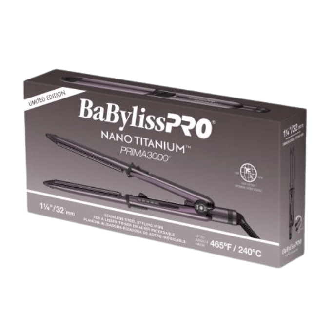 BaBylissPro Prima3100 Midnight Purple Flat Iron 1 1/4" image 2