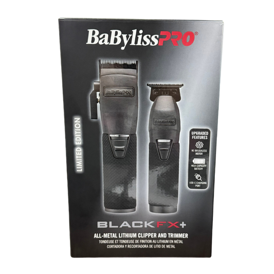 BaBylissPRO BlackFX+ Clipper + Trimmer Duo