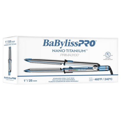 BaBylissPRO Nano Titanium Prima3100 1" Flat Iron