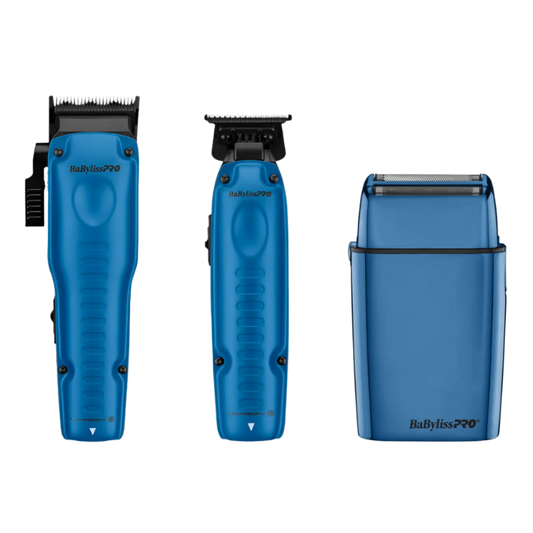 BaBylissPRO Lo-Pro Clipper Trimmer Shaver Trio - Blue