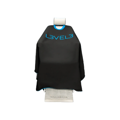 Level3 Rubber Neck Cutting Cape - Black w/ Blue Trim