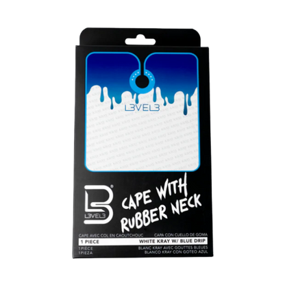 Level3 Rubber Neck Cutting Cape - White/Blue