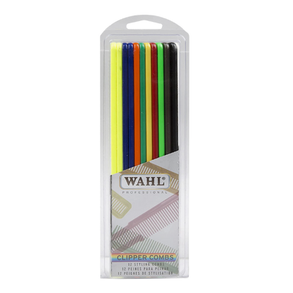 Wahl Assorted Colored Styling Combs- 12 pk