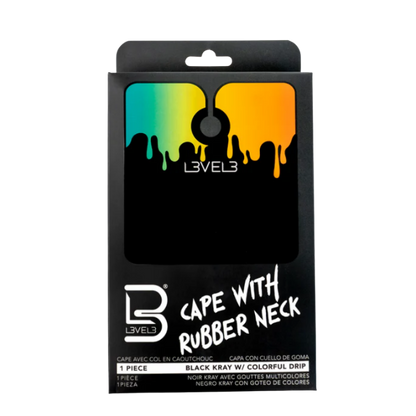 Level3 Rubber Neck Cutting Cape - Black w/ Color Drip