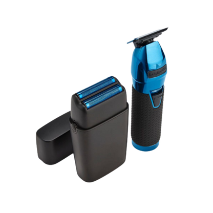 BaBylissPRO LimitedFX Black + Blue Trimmer + Double Foil Shaver