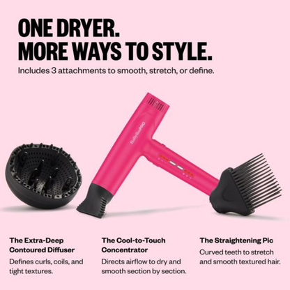 BaBylissPRO Limited Edition Nano Light High-Speed Ionic Dryer (Hot Pink)