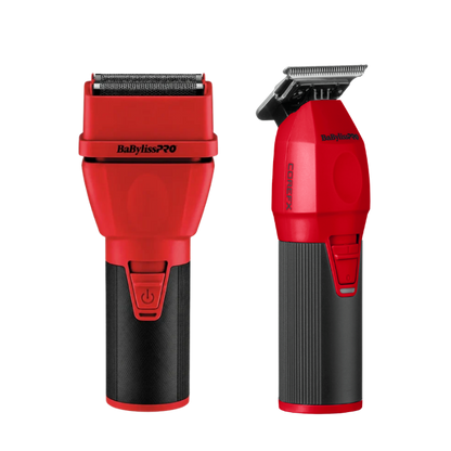 BaBylissPRO COREFX Cordless Trimmer & Shaver Combo - Limited Edition Red