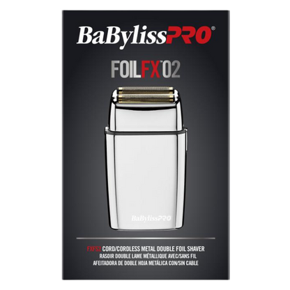 BaBylissPRO FoilFX02 Cordless Double Foil Shaver - Silver