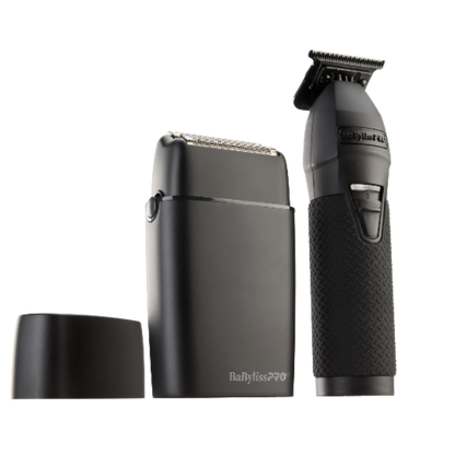 BaBylissPRO BlackFX+ Trimmer + Double Foil Shaver