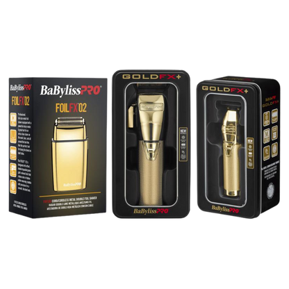 BaBylissPRO Gold Clipper Skeleton Trimmer and Double Shaver Trio