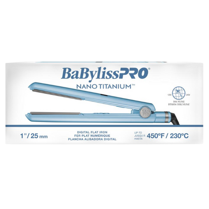 BaBylissPRO Nano Titanium Digital Flat Iron 1"
