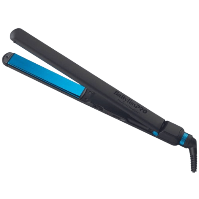 BaBylissPro Nano Titanium Ultra-Thin Flat Iron 1" - Black & Blue Limited Edition image 0