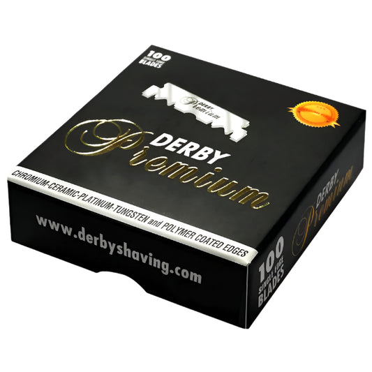 Derby Premium Single Edge Razor Blades for Straight Razor 100 count