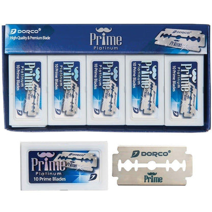 Dorco Prime Platinum Double Edge Blades 100 count