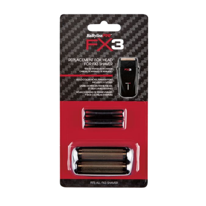 BaByliss FX3 replacement foil head packaging on a white background