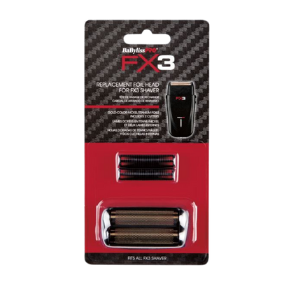 BaByliss FX3 replacement foil head packaging on a white background