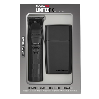 BaBylissPRO LimitedFX Matte Black Trimmer and Shaver Combo