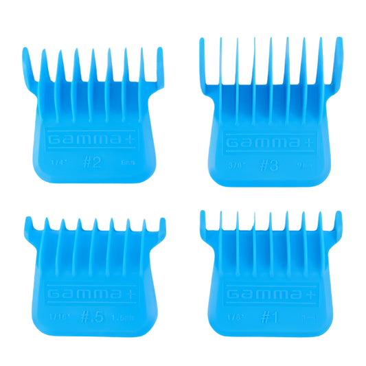 Gamma+ Wide Magnetic Trimmer Blade Guards - Blue