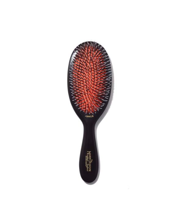 NEW Mason Pearson Junior BN2 MEDIUM Size Bristle sale and Nylon Hair brush Dark Ruby